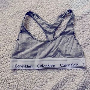 Calvin Klein sports bra.